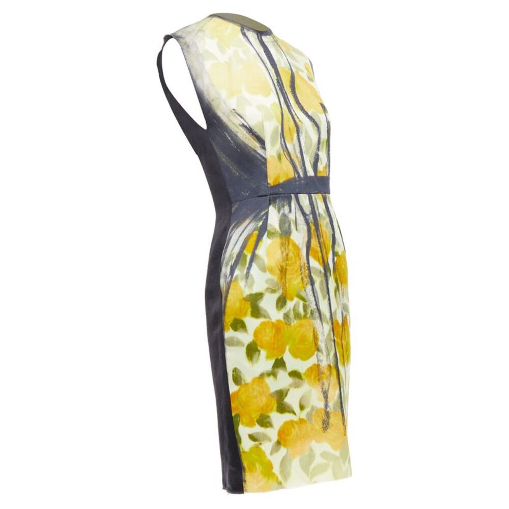 Lanvin Cotton Silk Floral Print Dress